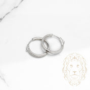 Hoops - Argent cz 3mm X 21mm - BOS256