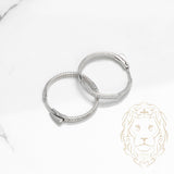 Hoops - Argent cz 3mm x 26mm - BOS257