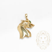 Pendentif - Or 18K jaune panthère géométrique - PEG728