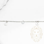 Bracelet de cheville - Argent pommes & pierres cz - ANS007