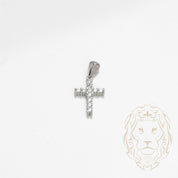 Pendentif - Argent croiz en pierres cz - PES252