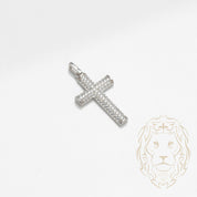 Pendentif - Argent croix pavé de pierres cz - PES253