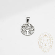 Pendentif - Argent arbre de vie serti de pierres cz - PES264