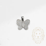 Pendentif - Argent papillon pavé de cz - PES266