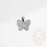 Pendentif - Argent papillon pavé de cz - PES266