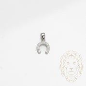 Pendentif - Argent fer à cheval pavé de cz - PES267