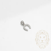 Pendentif - Argent fer à cheval pavé de cz - PES267