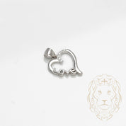 Pendentif - Argent coeur "Love" pavé de cz PES269