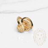 Ring - 18K yellow gold twisted swirl - RIG776