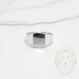 Bague - Argent signet poli - RIS529