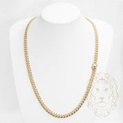 Chaîne - Or 10K jaune cuban link coupe diamant 7.5mm - CHG724