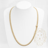 Chaîne - Or 10K jaune cuban link coupe diamant 7.5mm - CHG724