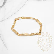 Bracelet - Or 18K jaune colonne link 6.4mm - BRG617