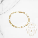 Bracelet - Or 14K jaune figaro 4.6mm - BRG618