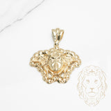 Pendentif - Or 10K jaune téte de méduse - PEG729