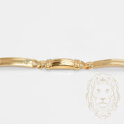 Bracelet - Or 18K jaune colonne link 6.4mm - BRG617