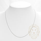 Chaîne - Or 18K blanc rolo 1mm - CHG737