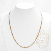 Chaîne - Or 18K deux tons jaune & blanc figaro capri 4mm - CHG749