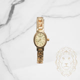 Montre - Or 14K jaune motif médusa 16mm - BRG624