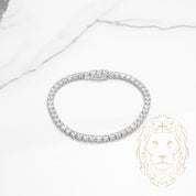 Bracelet - Silver tennis cz stones 3mm - BRS386