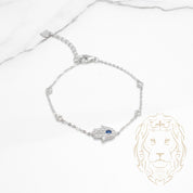 Bracelet - Argent main de fatima pavé de cz - BRS390