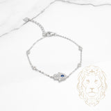 Bracelet - Argent main de fatima pavé de cz - BRS390