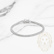 Bracelet - Argent tennis pierres cz 2mm - BRS383