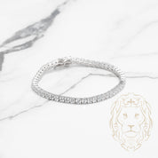 Bracelet - Argent tennis pierres cz coupe rond 3.3mm - BRS444