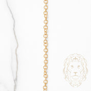 Collier - Or 14K jaune rolo texturé 3.2mm - CHG731