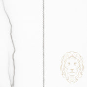 Chaîne - Or 18K blanc rolo 1mm - CHG737