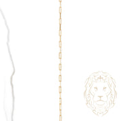 Chaîne - Or 18K jaune paperclip 1mm - CHG740