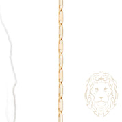 Chaîne - Or 18K tricolore jaune, blanc & rose marin plat 3mm - CHG750