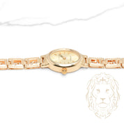 Montre - Or 14K jaune motif médusa 16mm - BRG624