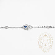 Bracelet - Argent main de fatima pavé de cz - BRS390