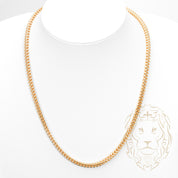 Chaîne - Or 10K deux tons jaune & blanc franco coupe diamant 4.75mm - CHG847