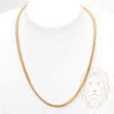 Chaîne - Or 10K deux tons jaune & blanc franco coupe diamant 4.75mm - CHG847