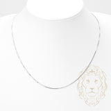Chaîne - Or 18K blanc boîte 0.8mm - CHG735