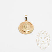 Pendentif - Or 10K jaune médaillon vierge Marie - PEG744