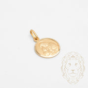 Pendentif - Or 10K jaune médaillon première communion - PEG745