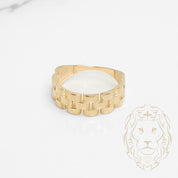 Bague - Or 10K jaune style bracelet de montre - RIG801