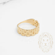 Bague - Or 10K jaune style bracelet de montre - RIG801