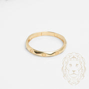 Bague - Or 10K jaune amour géométrique - RIG806