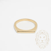 Bague - Or 10K jaune barre mince superposable - RIG807