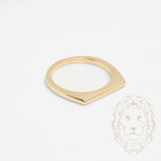 Bague - Or 10K jaune barre mince superposable - RIG807