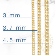 Chaîne - Or 10K jaune cuban link 4.3mm - CHG840