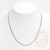 Chaîne - Or 10K deux tons jaune & blanc marin coupe diamant 2.8mm - CHG763