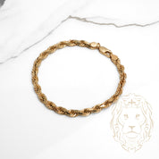 Bracelet - Or 10K jaune torsade solide 4.8mm - BRG665