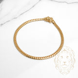 Bracelet - Or 10K jaune cuban link solide 3.9mm - BRG668