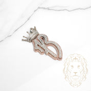 Pendentif Lettre en Or Rose & Diamants Custom - Projet sur mesure – Dépôt