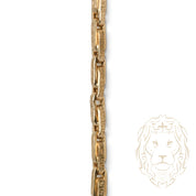 Chaîne - Or 10K jaune bullet motif méduse clé grecque 4.5mm - CHG767